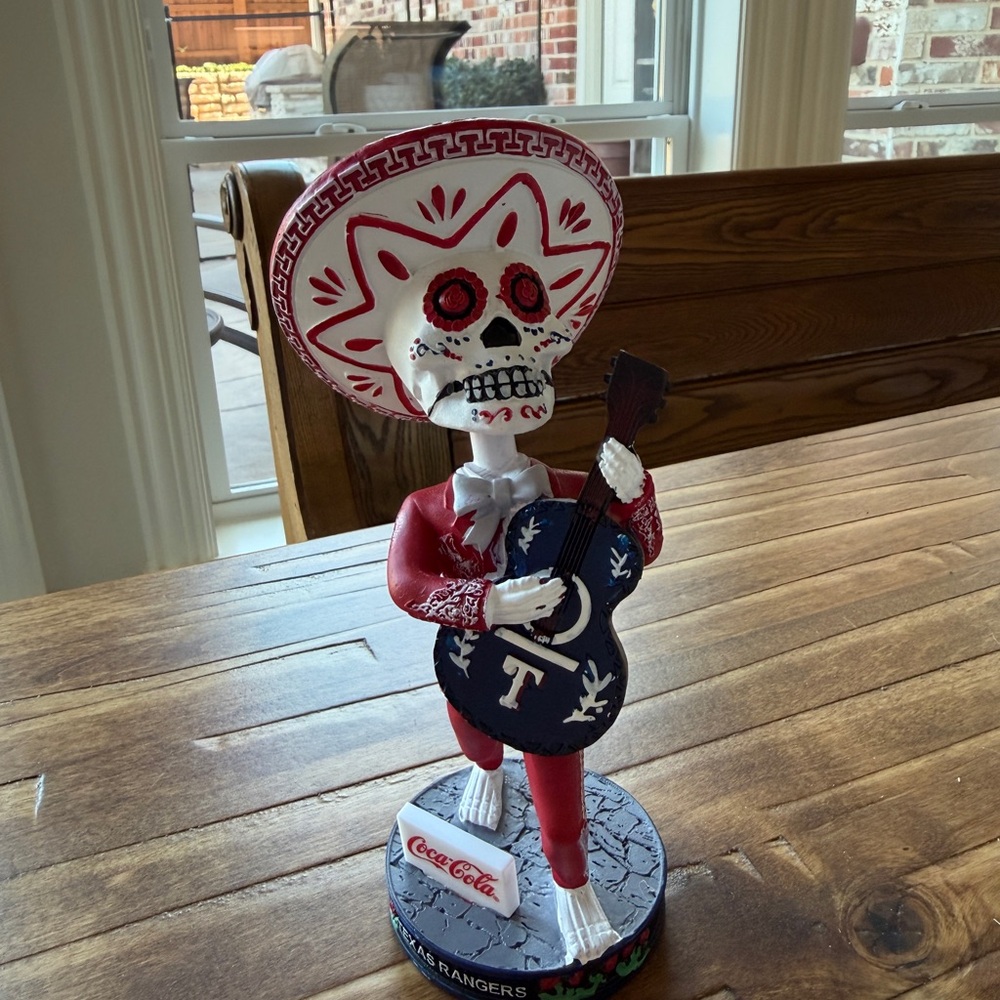 Texas Rangers Sugar Skull Bobblehead
